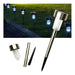 Geko Premium Solar LED Garden Stake Light Stainless Steel Lantern 6