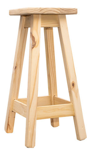 Queri Accesorios High Wooden Stool 75cm Pack of 2 1