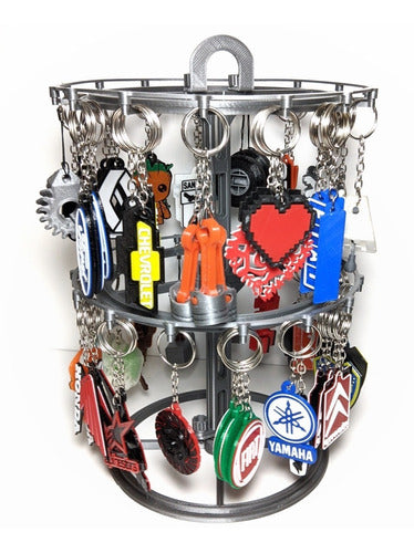 Rotating Keychain Display Stand 30 Slots x2 Free Shipping 0