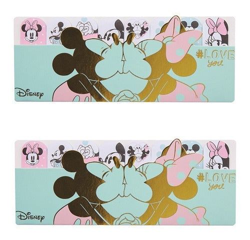 Mooving 2 Blister Mickey & Minnie Sticky Notes X 200 Sheets 0