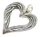 Mashoka Joyas Heart Inflated Pendant 40mm Silver 925 Ideal for Mom, Women, Children 0