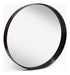 San Francisco Round Mirror PVC Black Frame 50cm Diameter 0