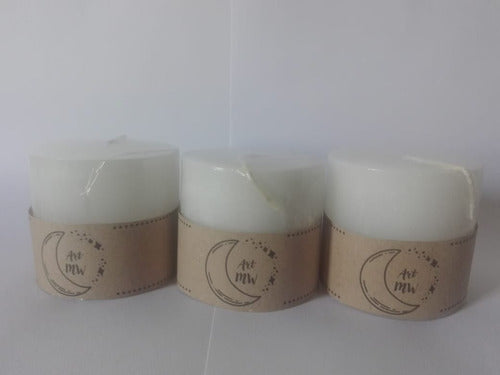 Pack of 3 Paraffin Scented Candles, 6x5 cm, Assorted Colors 5
