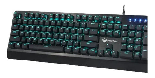 Teclado Gamer 100% Mecanico Retroiluminado Premium Meetion 0