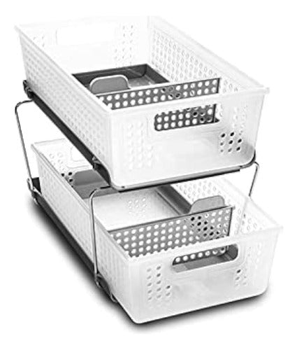 Madesmart Two-Tier Organizer with Dividers 0