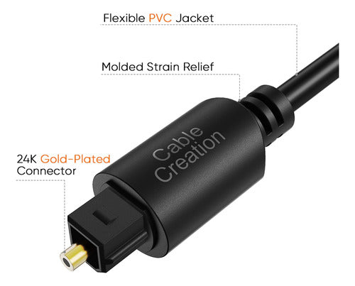 CableCreation Digital Optical Toslink Cable 50 Feet 1