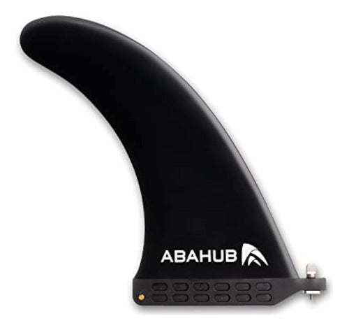 Abahub 9'' SUP Single Center Fin, No Tool Fin Screw, Fiberglass Reinforced 9 Inch SUP Replacement Fins for Surfboard, Stand-Up Paddle Board, Longboard, Black/Blue/White 0