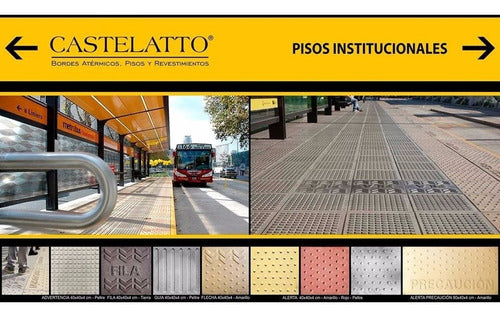 Institutional Institution Tiles for Metrobus Sidewalks 40x40 Exterior 2