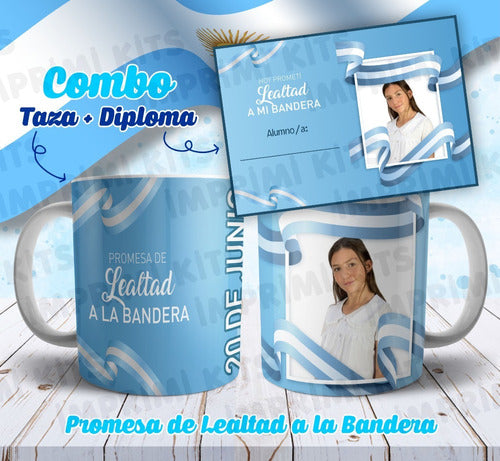 Jura Promesa to the Flag Designs Diplomas and Mugs Template Combo 9