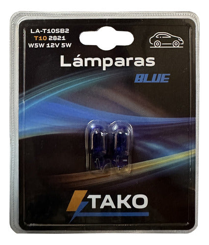 Juego Lampara Blue Vision T10 Piojito Posicion W5w 12v 5w La 1