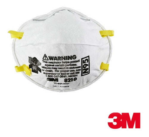 3M 8210 Respirator Mask Without Valve - Single Unit Protection 1