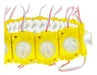 Lefer Modulo Led C/ Lupa 12v 3030 Alta Potencia Amarillo Ip68 X 10 2