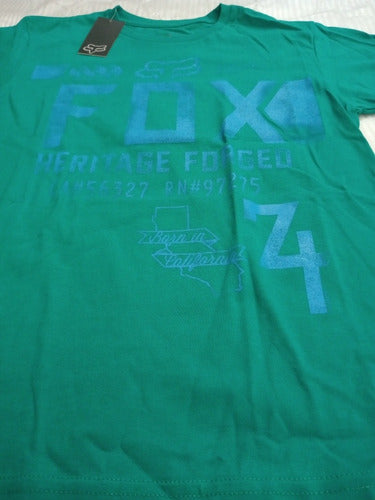 Fox Kids Heritage Green Short Sleeve T-Shirt Size L 1