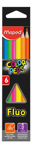 Combo Lapiz Color Maped Fluo X6 2x1 Promo 0