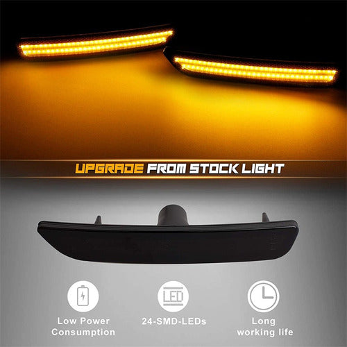 Para Luz Lateral De 4 Peças Ford Mustang 2010-2014 2