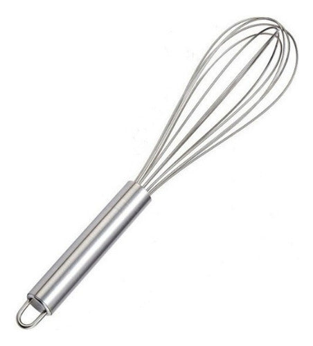 Axen Professional Manual Whisk 30 Cm Stainless Steel 0