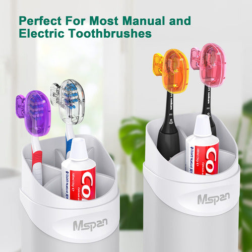 Mspan Electric Toothbrush Head Cover - Pack of 4 3