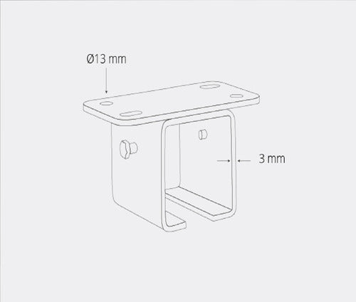 Soporte Superior Para Porton Colgante |  Ducasse U-700 1