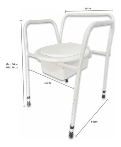 Romano Portable Toilet Elevated Seat + Bidet Elevation Supplement 1