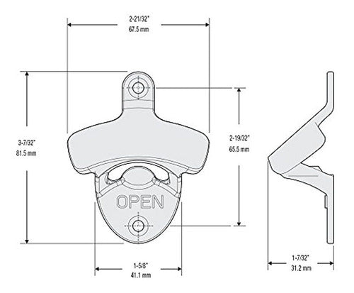 National Hardware N338-102 Wall-Mounted Bottle Opener 3