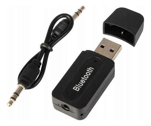 Adaptador Receptor Bluetooth Usb Pendrive Carro Música P2 1