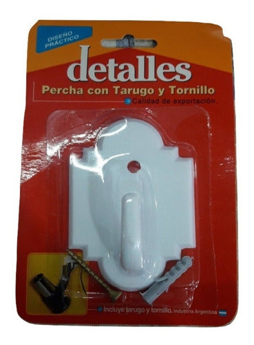 Percha C/ Tarugo Y Tornillo 0