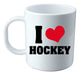 EXXE I Love Hockey White Personalized Sublimated Plastic Mug 0