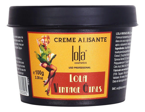 Lola Vintage Girls Smoothing Cream Anti Frizz 100g 0