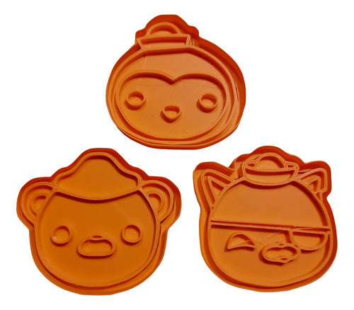 Cortantes Mandy Set Cortantes Galletitas Cookies De Octonautas 3 Personajes 0