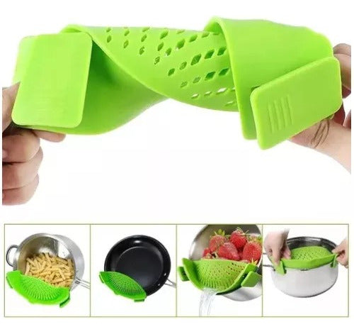 Genérica Silicone Strainer for Pots with Adaptable Clip 6