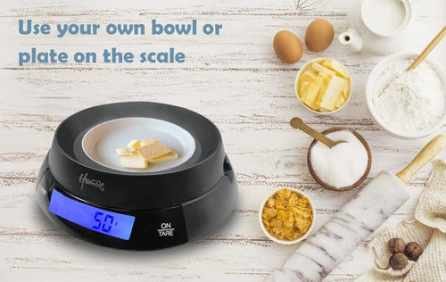 HomRe Digital Food Scale with Bowl, Kitchen Scale 5