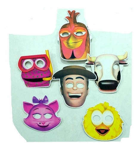 Granja De Zenón Mask - Antifaz Pack of 7 Units - Official Product 0