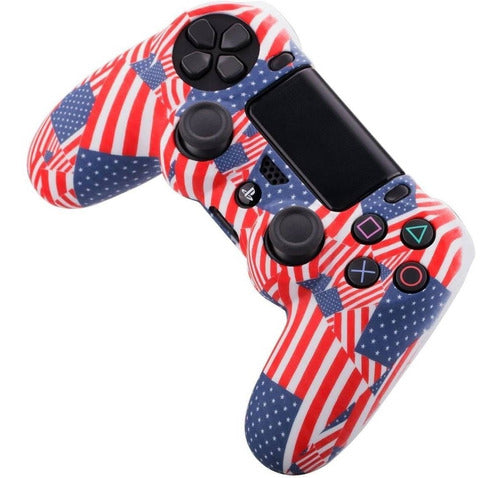 YoRHa Funda Joystick PS4 US Flag 3