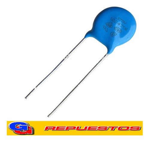 GG Repuestos Varistor Oxido Metalico 10mm 300VAC (10N471K/10D471K) 0