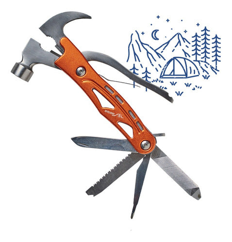 Broksol 7-Element Multi-Tool Pliers + Camping Hammer 0