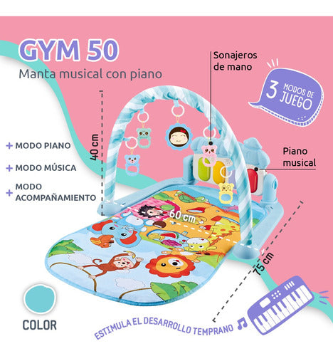 Musical Multifunctional Playmat with Educational Accessories 2