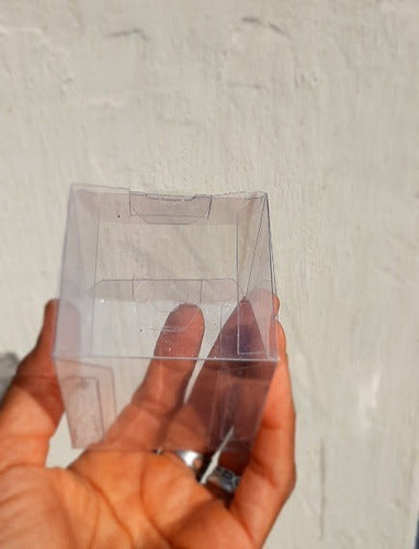 Pack of 20 Clear PVC Acetate Cube Boxes 6x6x6 cm for Souvenirs and Macarons 1