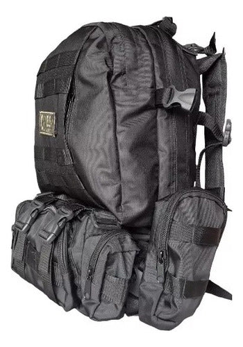Large Camouflaged Tactical Backpack 65 Liters Military Trekking 0