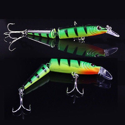 Lote 5 X Negro Gancho Señuelos Señuelos Crank Bait Pesca 10, 1