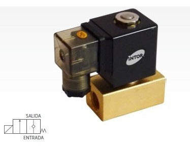 Intor Electro Válvula Diafragma Solenoide. Sin Presión Mínima. 3/8 0