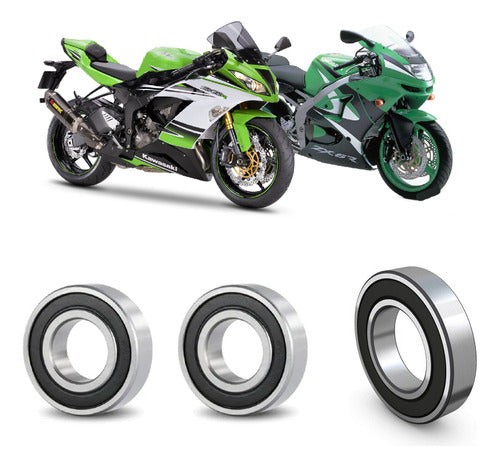 Rolamentos Roda Traseira Kawasaki Ninja Zx-6r 1998 Até 2022 0