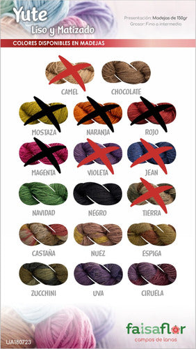 Fine Jute Yarn Pack of 5 Skeins 150g Each FaisaFlor Wool 1