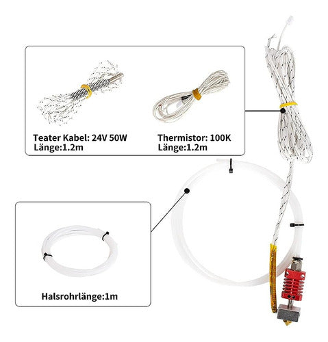 Tronxy Hot End Extruder Kit MK10, Nozzles 2