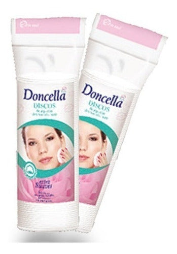 Doncella Cotton Makeup Remover Discs x 80 Units - Pañalera Arenita 0