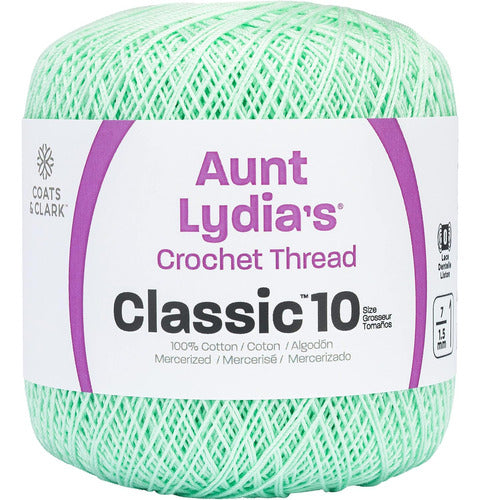 Coats Classic Crochet Thread, Mint Green, 318 Meters 0