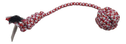 XCF Pet Supplies Dog Toy Braided Cotton Rope Ball Tugger 6