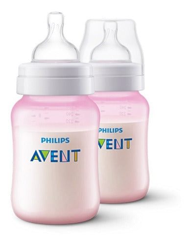 Avent Classic Baby Bottle 260ml in Pink and Blue 5