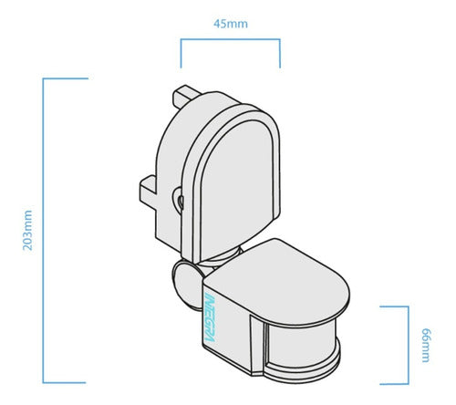 Macroled 180º Outdoor Motion Sensor Photocell - 12m Range 2