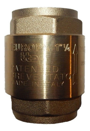 Europa Brass Check Valve 1 1/4 Inches 0