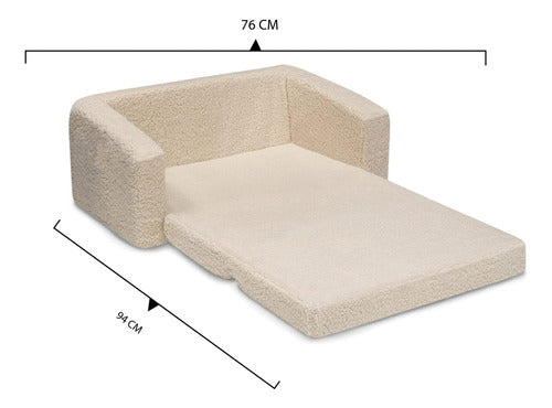 Convertible 2-in-1 Baby Sofa Bed 8
